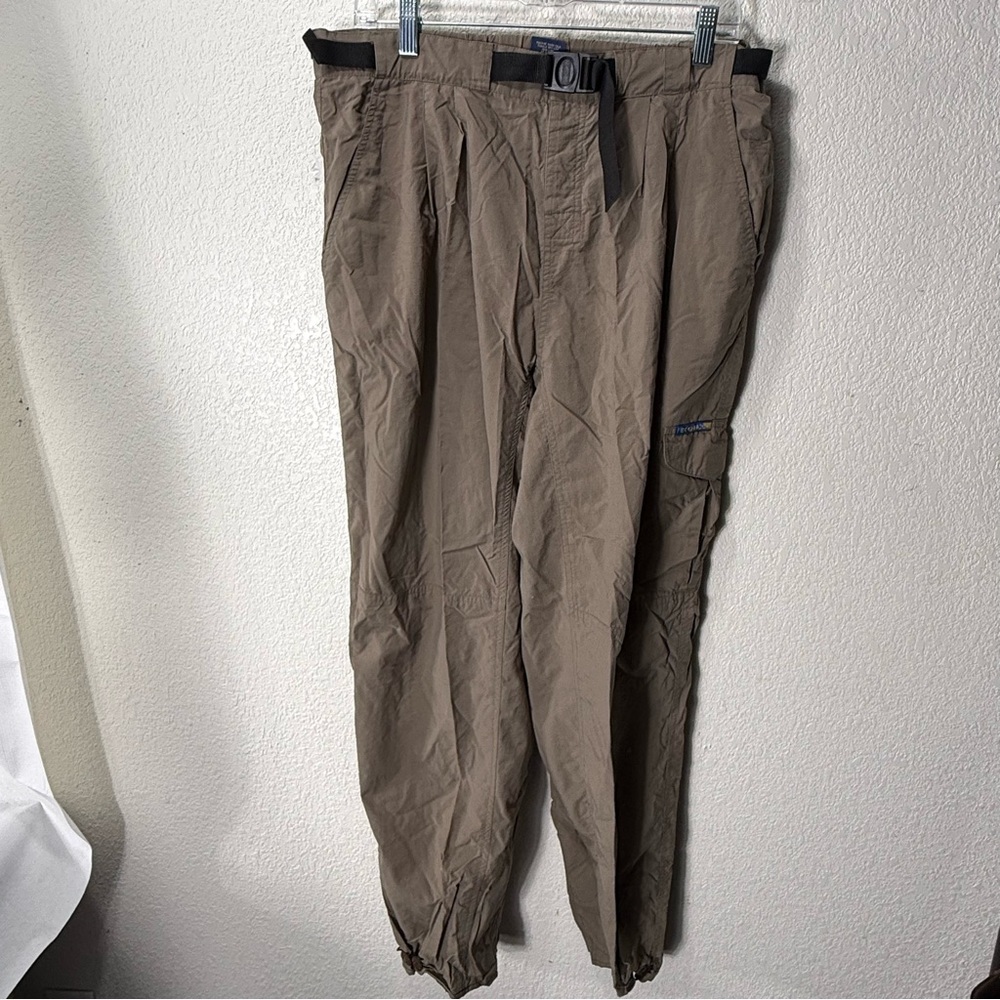 ExOfficio Pants XL  36x31 Mens Brown Cargo Hiking 100% Nylon Belt Buckle